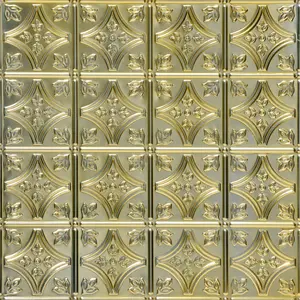 From Plain To Beautiful In Hours Tiny Tiptoe 2 ft. x 2 ft. Decorative Nail-Up & Lay-in Tin Ceiling Tile (48 sq. ft./Case) (12-Pack)