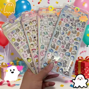 Kawaii alert! 3D ghost stickers for your diary & crafts!