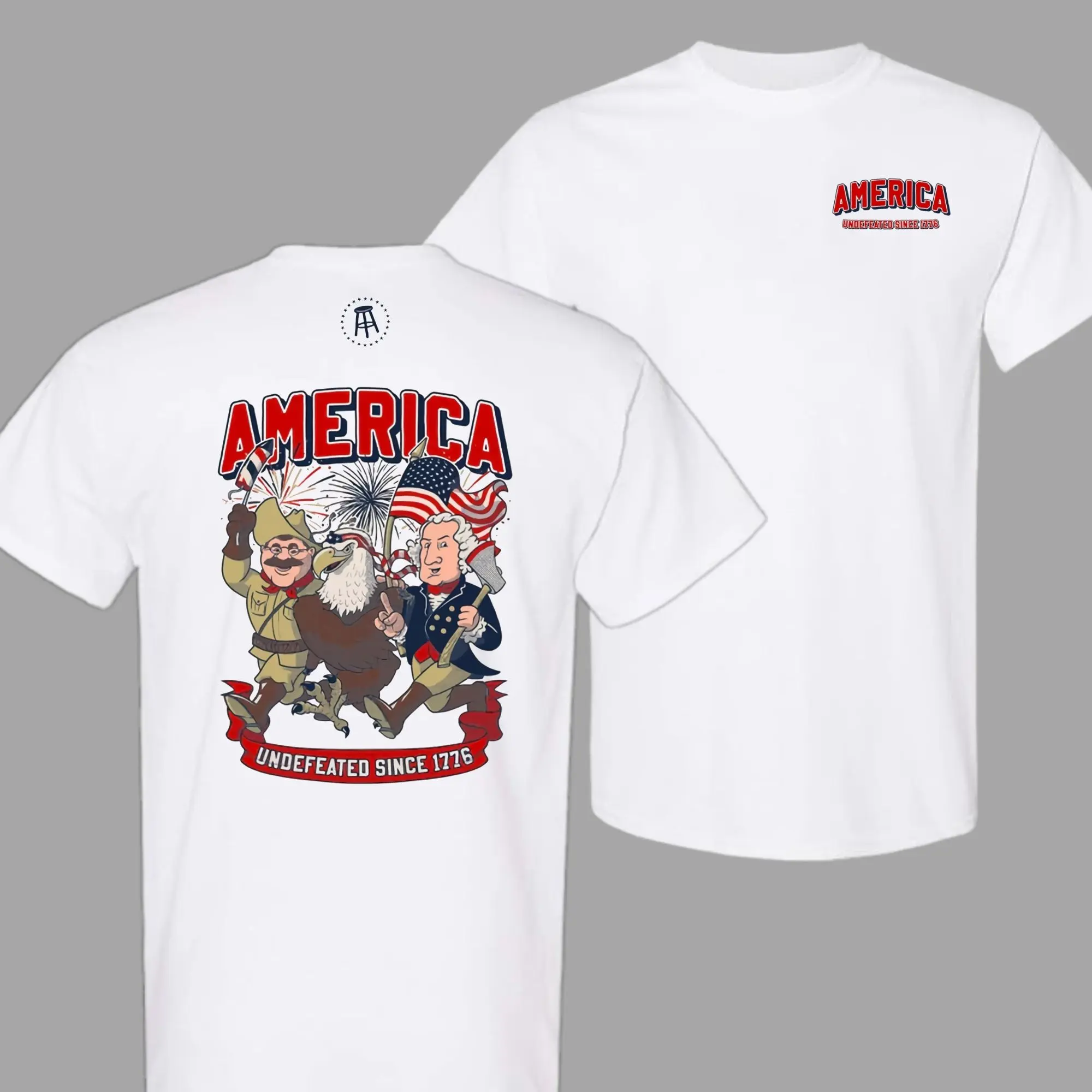 Undefeated Since 1776 Tee – Bold 4th of July Shirt, Summer Cotton Crewneck, Unisex Fit for Proud Americans, Womenswear Top