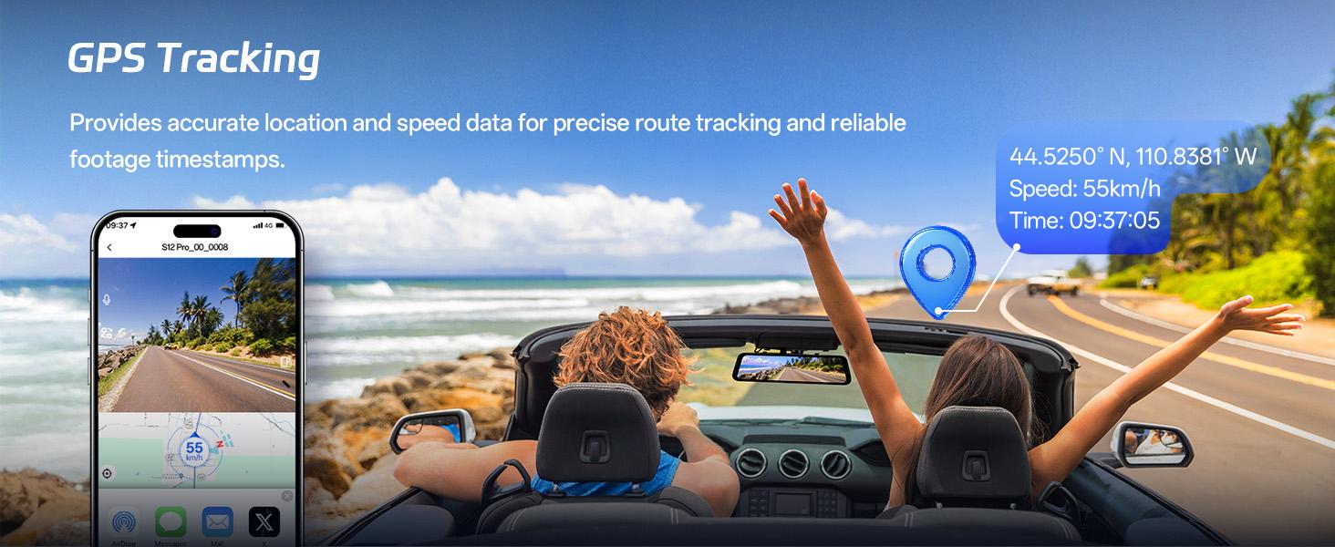 Pelsee S12 Pro Mirror Dash Cam with STARVIS 2 Sensor, Rear View Mirror Camera 5.8GHz WiFi, 4K Front and 1080P Rear Backup Camera for Car, ADAS &BSD, Voice Control, Color Night Vision, 64G Meomory Card Pelsee S12 Pro Mirror Dash Cam with STARVIS 2 Sensor, Rear View Mirror Camera 5.8GHz WiFi, 4K Front and 1080P Rear Backup Camera for Car, ADAS &BSD, Voice Control, Color Night Vision, 64G Meomory Card