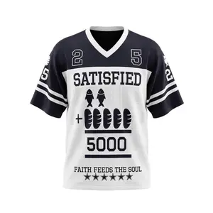 Unisex Matthew 14 Shirt American Football Tee (Black & White)