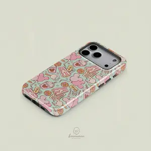 1PC Mickey Mouse， Ice Cream， Popcorn print phone case， Heavy Duty Shockproof 2in1 Protective Cover for iPhone 17 16 15 14 13 12 Pro Max， Samsung Galaxy S25 S24 S23 S22 Ultra Series Holiday Gift Minimalist Stylish Case