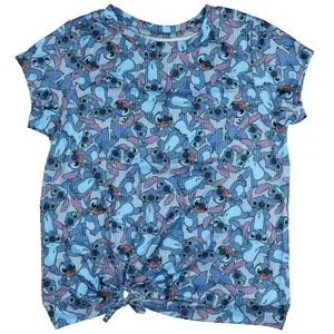 Disney Lilo And Stitch Shirt Women's Expressions AOP Short Sleeve Top