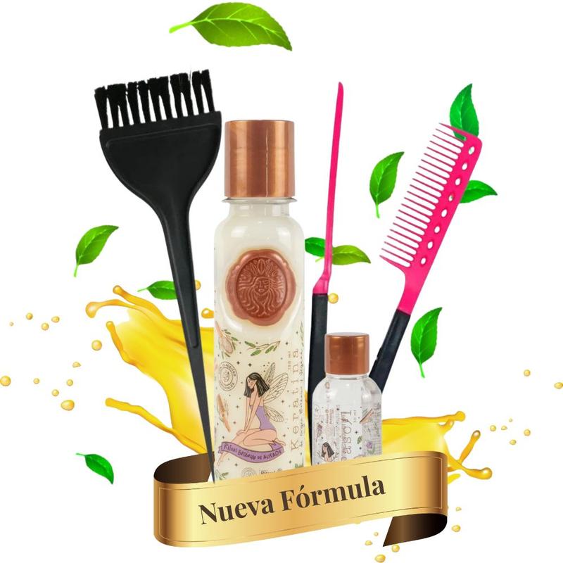 Origen Botanico keratina + Brush + Straightener comb (3 Pack)