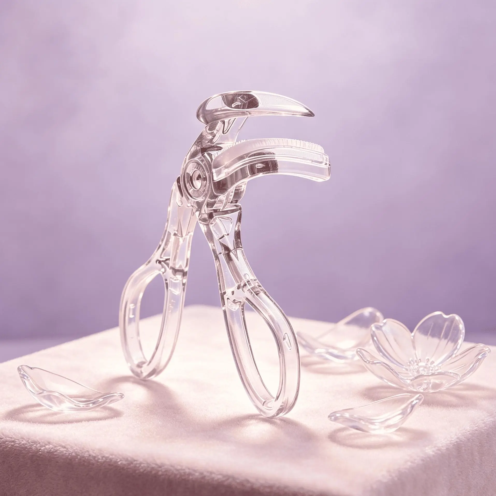 Eyelash Curler Travel Size, Eyelash Curler for Lash Clusters, Curling Eyelash Transparent, Eyelash Curler for Round Eyes, Eyelash Curler for Hooded Eyelid, Curler Eyelashes Transparent, Designed to lift stubborn flat eyelashes
