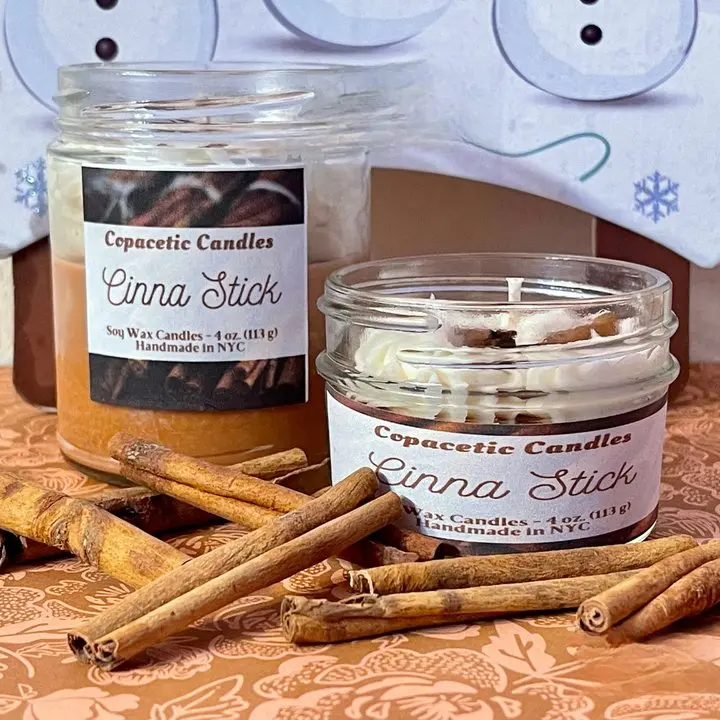 Copacetic Candles Cinna Stick Candle - Cinnamon-Infused Delight with Cinnamon Cream Vanilla Fragrance