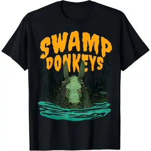 Casual Cotton shortsleeve tees  Swamp Donkey T-Shirt