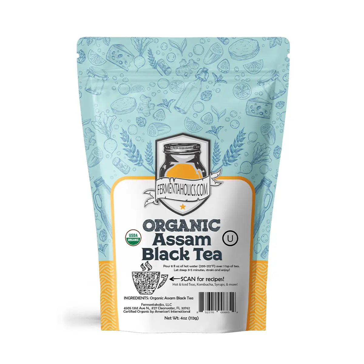Organic Assam Black Tea - 4 oz