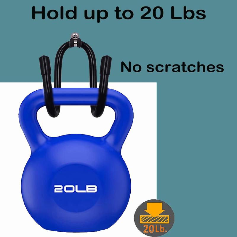 4 Pack Universal Bow Display Brackets Wall Hanger Hook Wall Mount Storage Rack to Display Your Bow - Sturdy Yet Flexible,Hold up to 20 Lbs - Easy to Install - Hold 4 Bow - No Bow