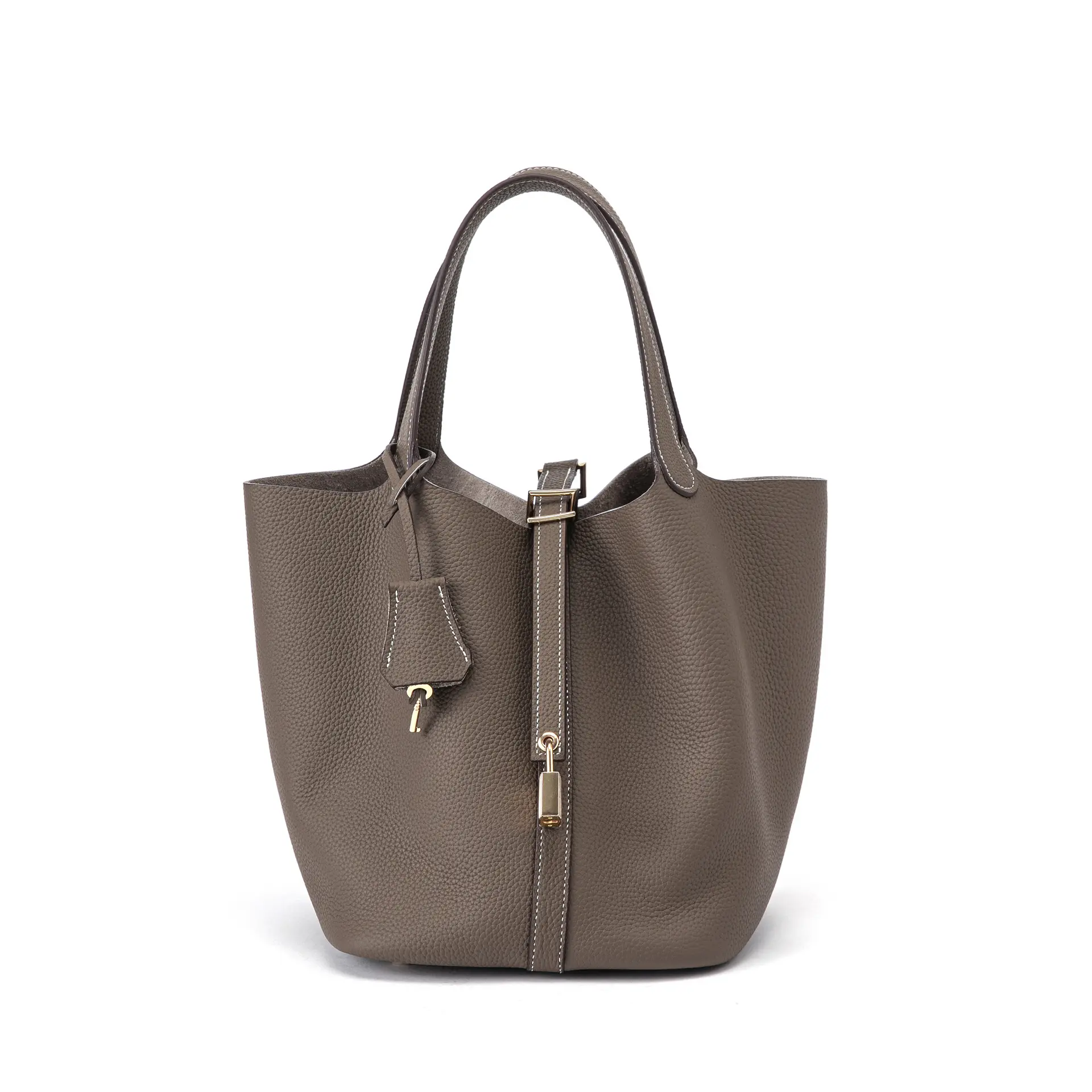 Elephant Grey Gold Buckle