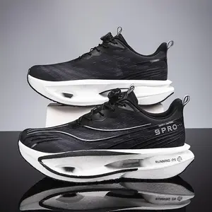 Full-lengthcarbonplateracingrunningshoesmarathonprofessionalsportsshoesautomaticrotatingbuttonnoshoelaceshighqualityunisex