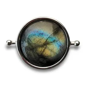Luxe Labradorite Round Crystal Element (premium grade  includes labradorescence/flash)