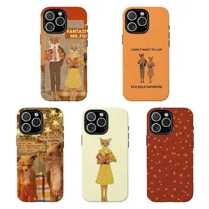 Whimsical Fantastic Mr. Fox Phone Case, Gifts For Fans Men Women Y1562 | Phone Case Compatible with iPhone 17 16 15 14 13 12 11 pro pro max & Samsung S25 S24 S23 S22 S21 Durable Protection Dual Layer Design Glossy
