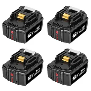 4 Packs Replacement Battery for Makita 18V Tools Work with Makita18 Volt Battery BL1860B 1820B 1830B 1840B 1850B LXT-400 Cordless Power Tools