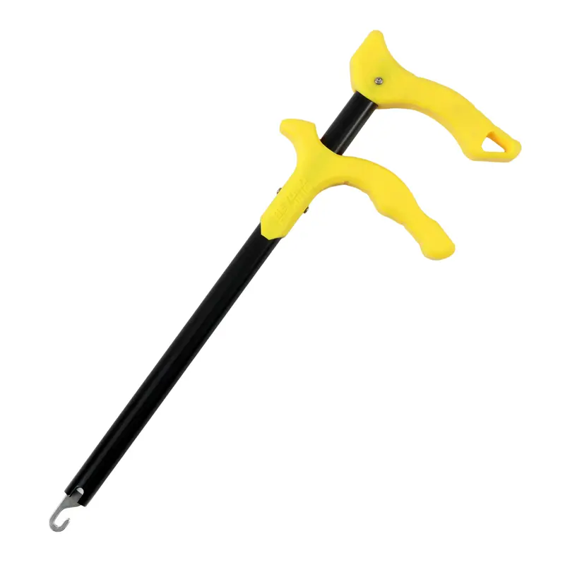 Beyond Braid Fishing Hook Remover - 10.5" T-Handle Grip Long-Reach Dehooker for Deep Hook Removal, 1 Hand Op., Corrosion Res., Stainless Steel Outdoor Fishing Equipment, Tackle Supplies for Freshwater & Saltwater
