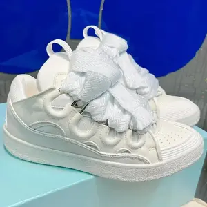 2026 Men's Women's sports shoes Casual Shoes Splicing color design Thick tongue Colorful shoelace Matching fashion Shoes