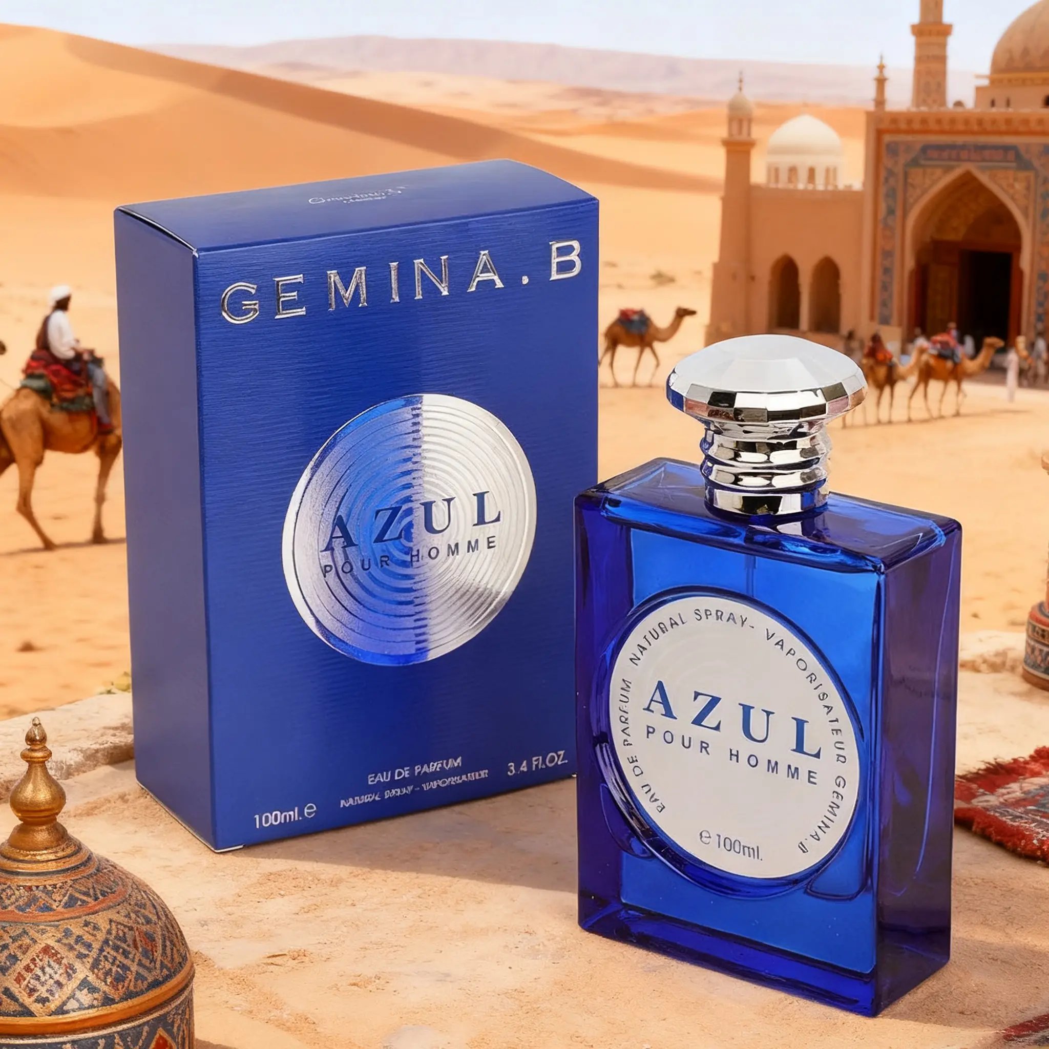 Arabian Cologne Blue 100ml サウジアラビアの香水 100ml Saudi Men'S