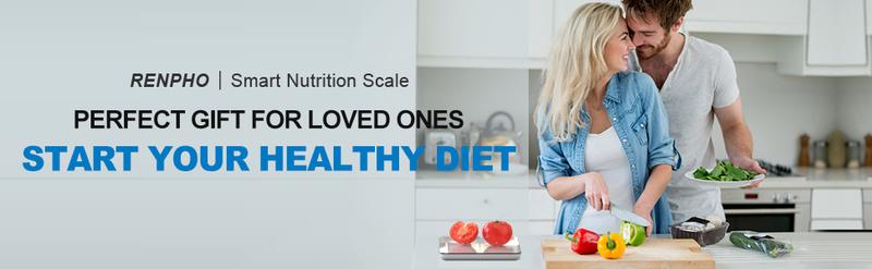 RENPHO Food Nutritional Scale Digital Kitchen Scale, Smart Food Measuring Scale with App for Macro Keto Calorie Cooking, Home Gifts Grams and Ounces, 11lb/5kg