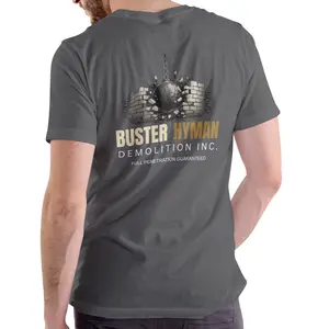 BUSTER HYMAN DEMOLITION INC. Funny name T Shirt, Unisex Cotton