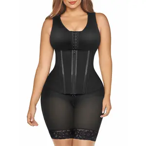 YIANNA Overbust Fajas Colombianas Moldeadoras Shapewear for Women Tummy Control Body Shaper Girdles Waist snatched Garment