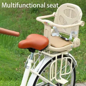 Children Safety Seat for Bicycle and Electric Scooter, Rear Mounted Seat with Music and Lights, Adjustable Lying Position, Stability and Durability