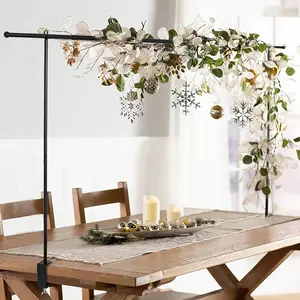 Adjustable Metal Desktop Flower Stand, Stainless Steel Rod and Clamps, Multi-Functional Party Balloon Arch Support, Wedding Decoration Supplies