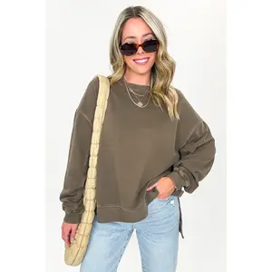 Soft Slate French Terry Pigment Washed Pullover