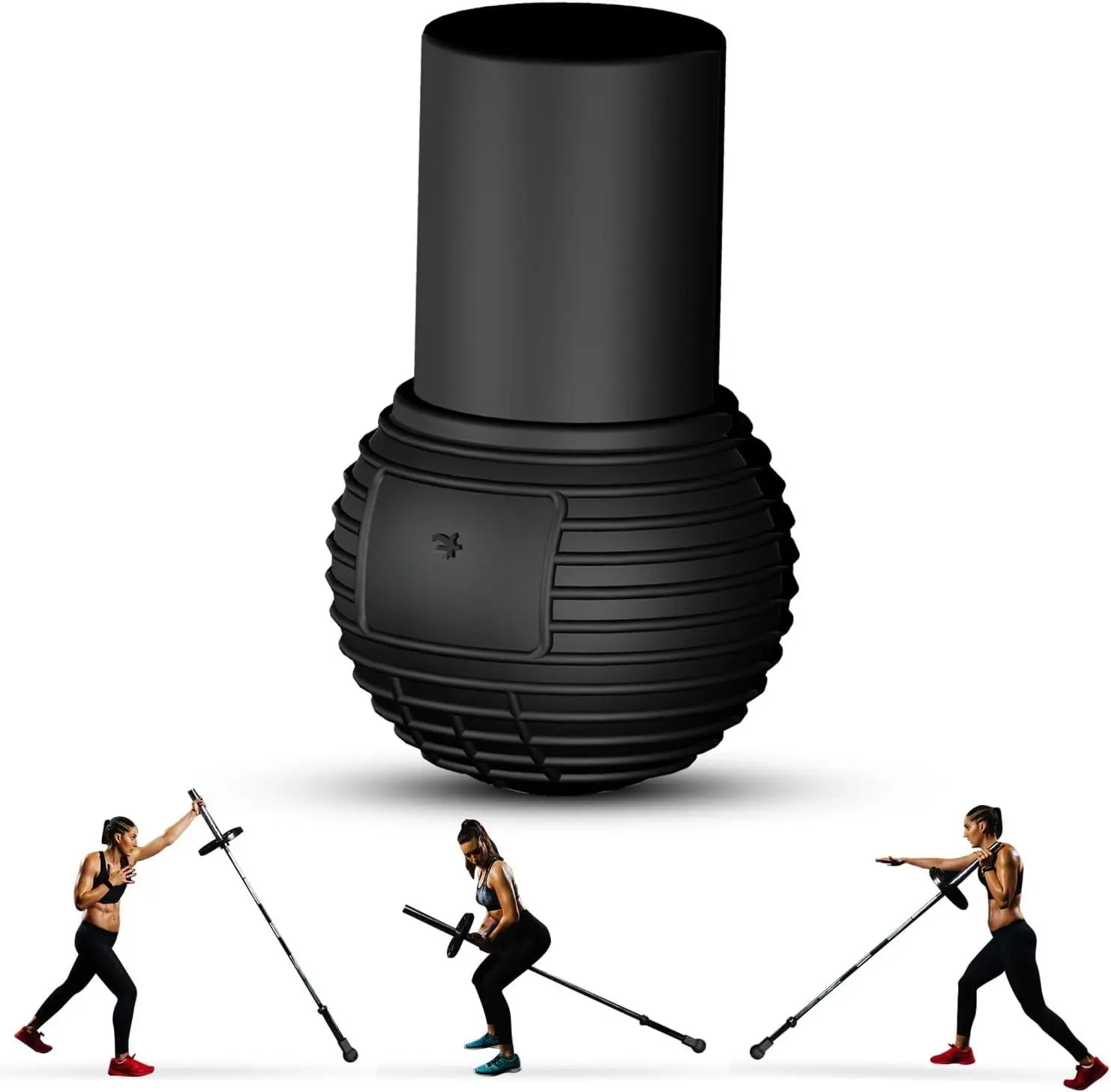 Landmine Attachment for Barbells, Rubber Material, Designed for Pressing,Rowing, Spinning and Compatible with Standard 50mm Barbell
