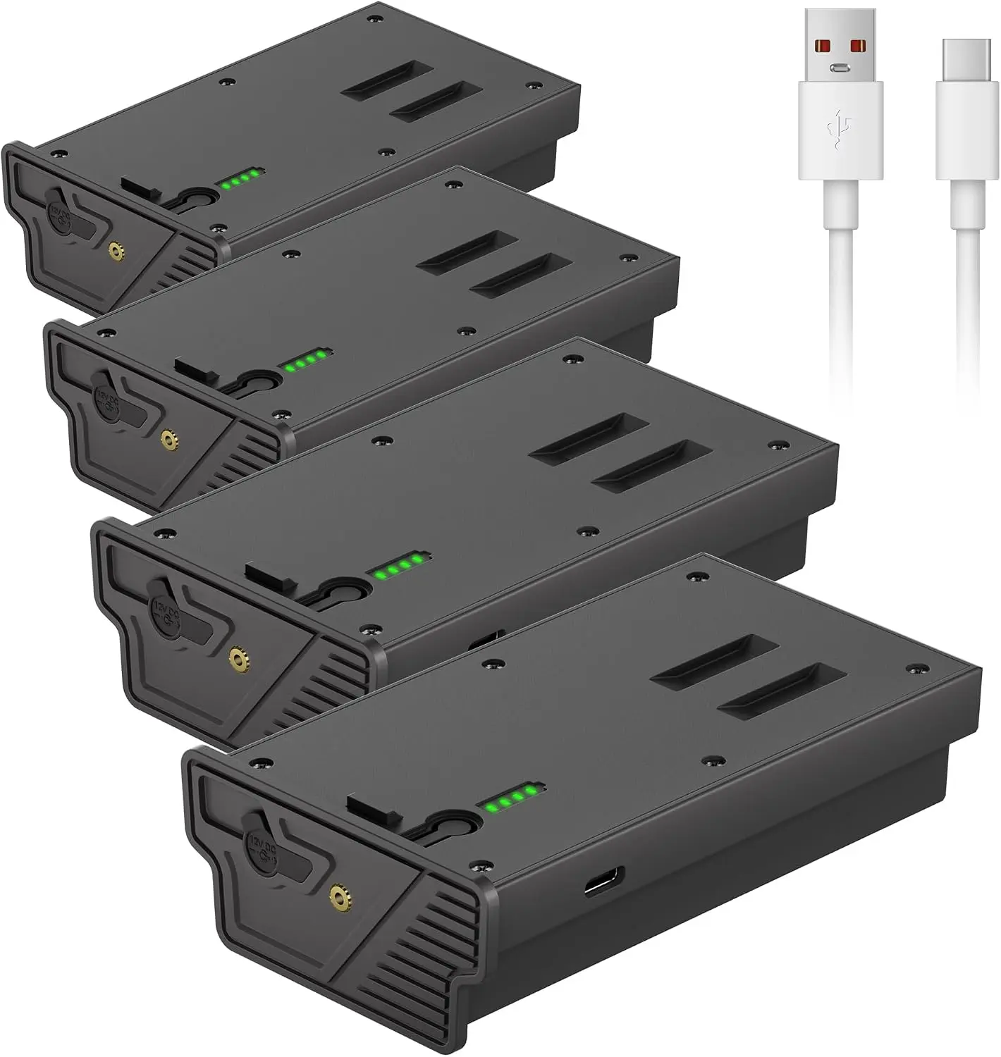 MADOT 4-Pack 6000mAh Lithium Batteries for Reveal Cellular Trail Camera - Compatible with Ultra, X Gen 3.0, Pro 3.0, X Pro, X Gen 2.0, XB & SK Models, Upgraded LED Met, Solar Charging Capability
