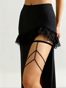 Sexy Elastic Multi-Layer Fringe Leg Chain, Sexy Thigh Chain for Women, Fashionable and Stylish Accessory, Perfect for Parties and Events, Body Jewelry
