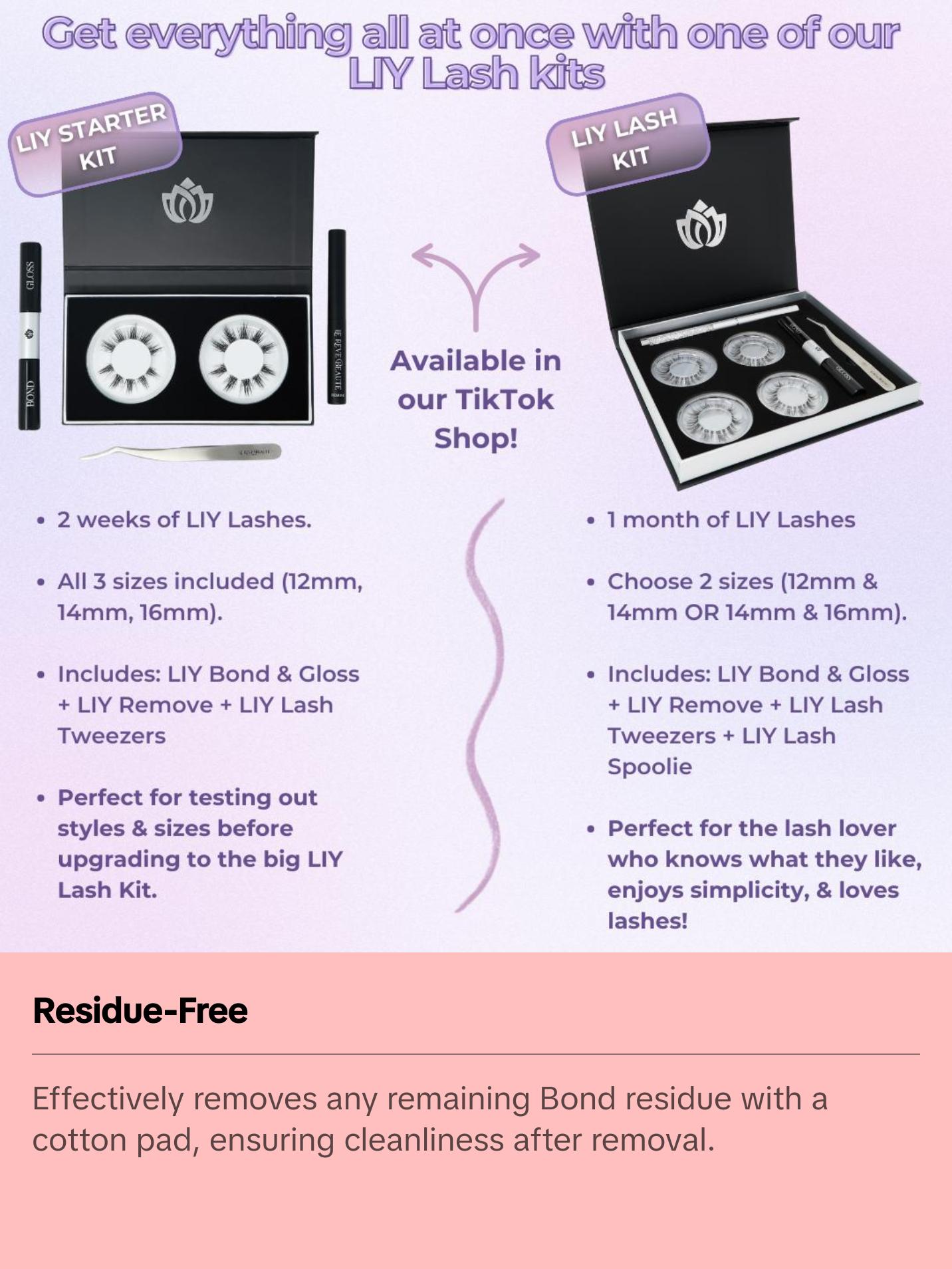 LIY Remove - oil based non damaging diy eyelash remover DIY lash cluster remover easy removal