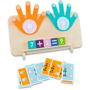 1 PC Educational Number Learning Toys, Kids Finger Counting, Math Number Supplies, Number Counting Blocks Homeschool, Prechool Math Teaching Aids Gifts for Boys and Girls Christmas, Thanksgiving, Easter and Birthday Math Learning Tools