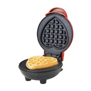 Mini Waffle Maker, Household Multi-Function Breakfast Machine for Waffle, Toast and Sandwich