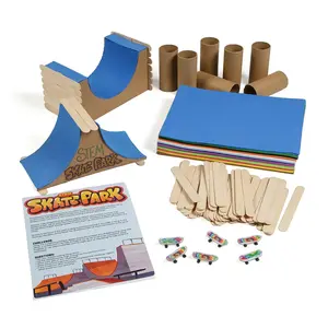 STEM Skateboard Ramp Activity Learning Challenge Craft Kit - Makes 12