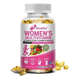 Bcuelov Women's Multivitamin Health Supplement- Supports skin health, supports heart health, 120 Capsules