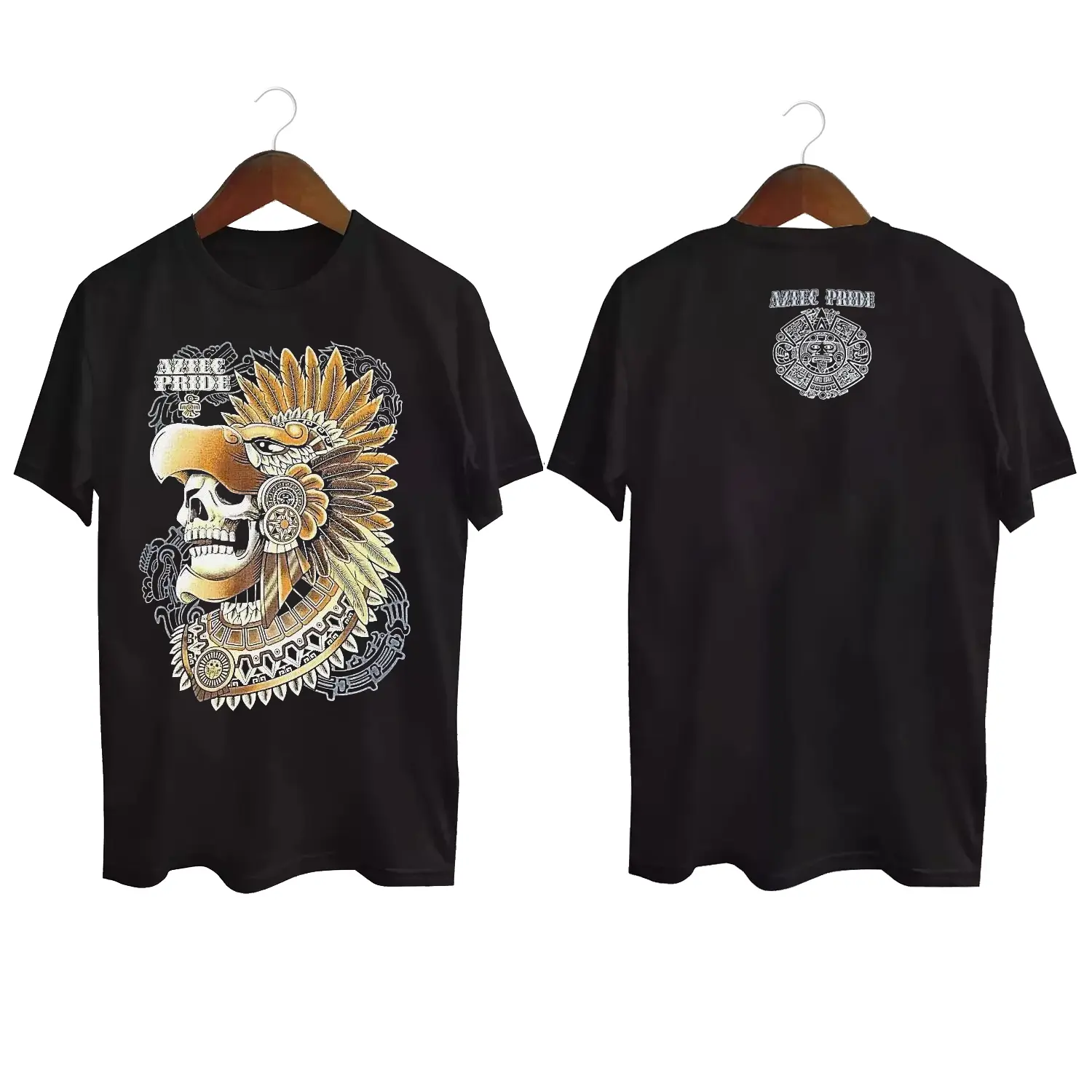 Chicano Oldies Shirts, AZTEC PRIDE T-shirt Chicano Latino Mexico Urban Streetwear New T-Shirt, Trendy Women's Clothing - Unisex T Shirt S-5XL, Crewneck Casual Menswear Short Sleeve Shirt