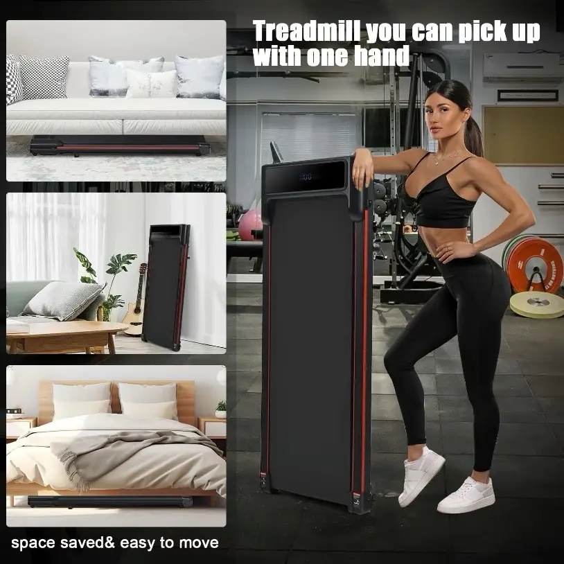 Under desk Treadmill, CITYSPORTS Walking Pad Treadmill with Audio Speakers, slim