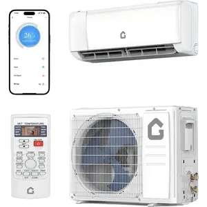 12000 BTU Ductless Split Air Conditioner with Heater - 230v Mini Wall-Mounted AC Unit, 19 SEER2 Energy Efficient, WiFi/Alexa Voice Control, Up to 750 Sq.Ft Coverage (Including Installation Kit)