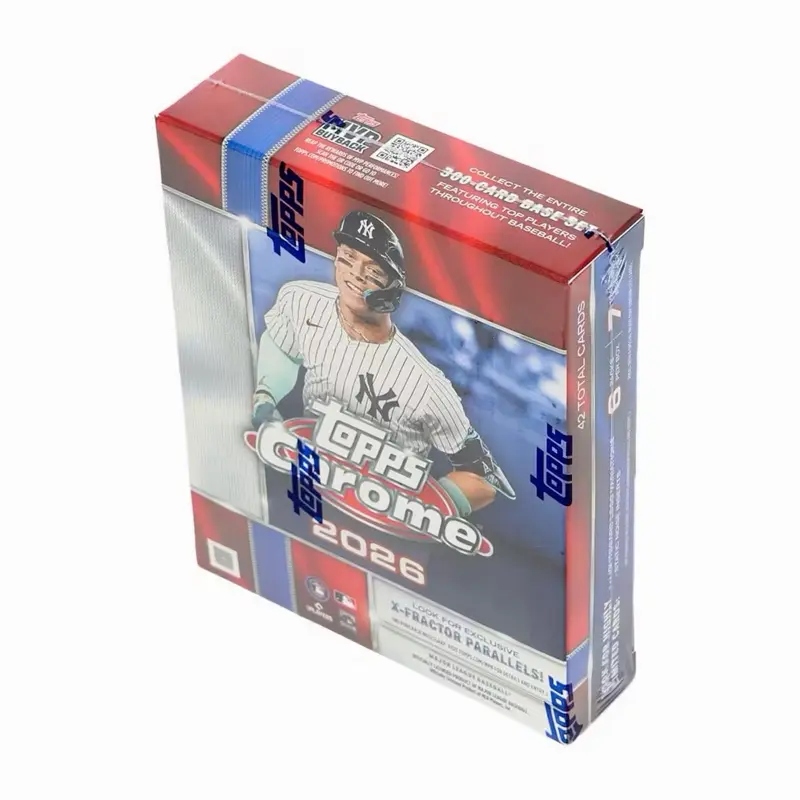 2026 Topps Chrome Baseball Mega Box Trading Cards