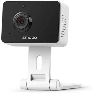 Indoor Mini Pro Wireless Security Camera - 1080p, Plug-In, WiFi, AI Motion Detection, Pet Nanny Monitoring, Night Vision, 2-Way Audio, Adjustable Clip, Loudspeaker, Phone App, Alexa & Google Assistant Compatible