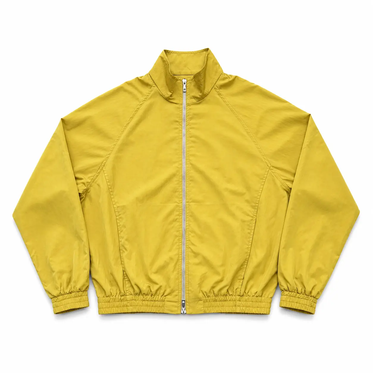 Outdoor Aesthetic Lightweight Unisex Sun Protection Mustard Yellow Zip-Up Jacket