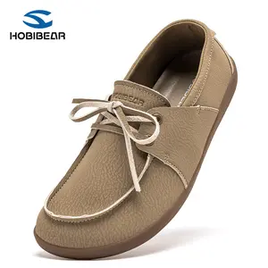 HOBIBEAR Leather Mary Jane Flats | Wide Toe Box & Barefoot Shoes | Wide Comfort Shoes for Women