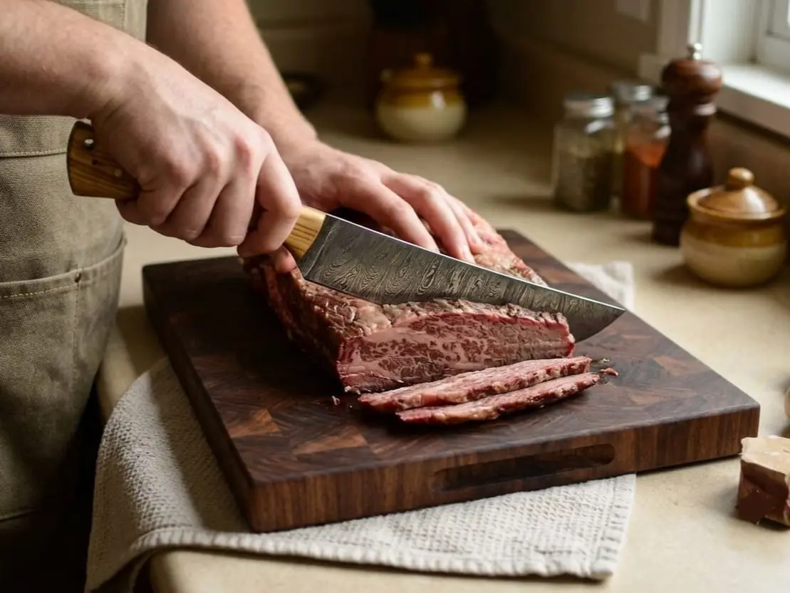 Damascus Kitchen Knife, High-Carbon Blade for Home Cooking, Professional Chefs