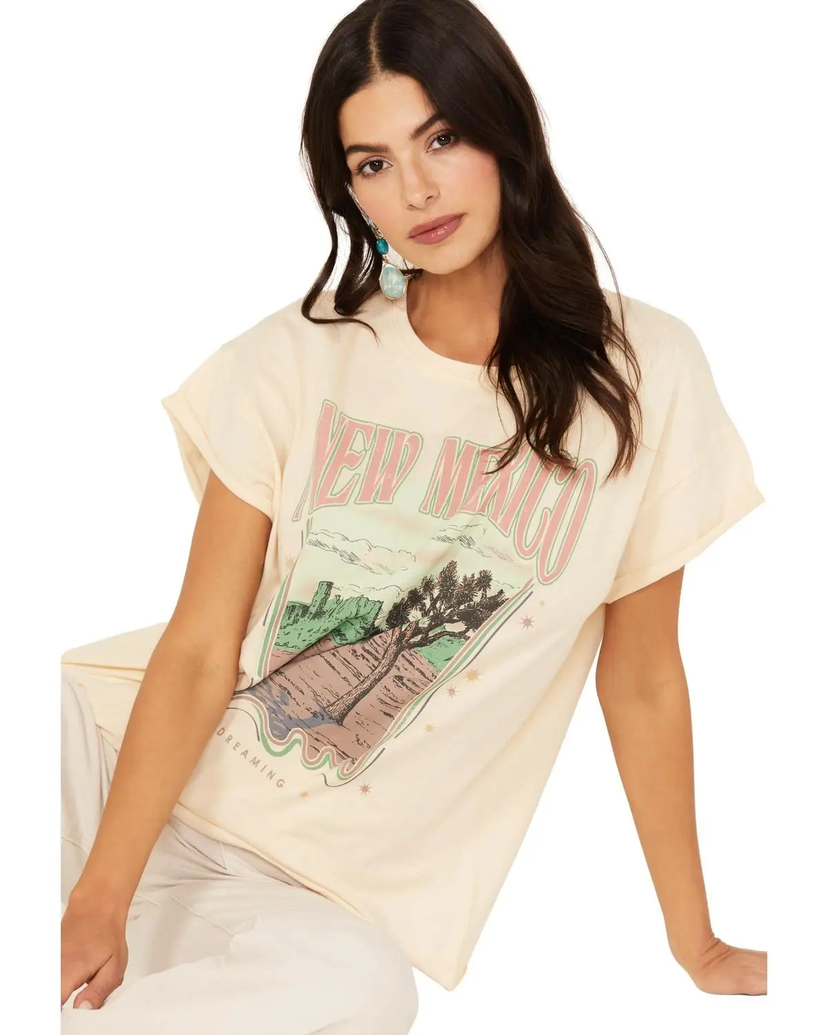 Cleo + Wolf Women's New Mexico Short Sleeve Graphic Tee - Clsp23k17