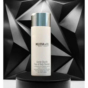 Gentle Glycolic Face and Body Cleanser - Gentle Cleansing Formula for Facial and Body Care - Flower