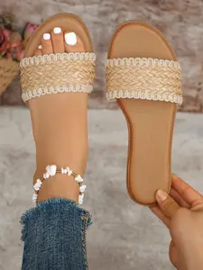 Women's Crystal Decorated Square Toe Mules 2026 Elegant Rhinestone Ring Anti Slip Sandals in Black Nude Soft PU Upper Lightweight Comfortable Non-Slip Sole for Party Wedding Date Evening Night Out Casual Wear