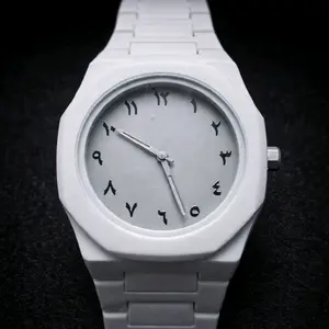Vantique Luxury Watch Set (Soft Gray) Includes Gold&Silver Rope Bracelets