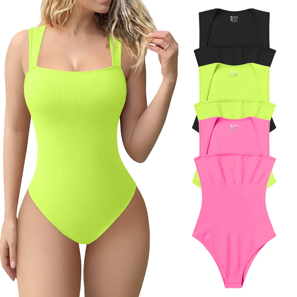 Black,Fluorescent green,Rose1