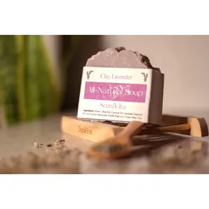 All-Natural Clay Lavender Soap