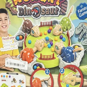 Hungry Dinosaur Board Game, Interactive Marble Eating Game for Kids Aged 3+, Family Party Game for 2-4 Players, Educational Dinosaur Toy, Birthday Gift for Boys and Girls